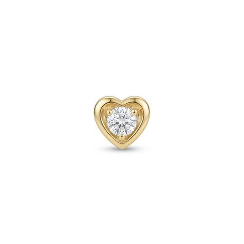 TOP ESTÁNDAR CORAZÓN ENGASTE CAJA ORO 730 AMARILLO CIRCÓN BLANCO