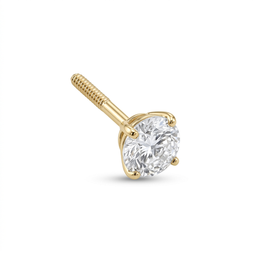 TOP ESTÁNDAR SOLITARIO UÑAS REDONDA ORO 730 AMARILLO CIRCÓN BLANCO