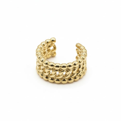 EARCUFF PRONES Y CUBANA ORO 730 AMARILLO