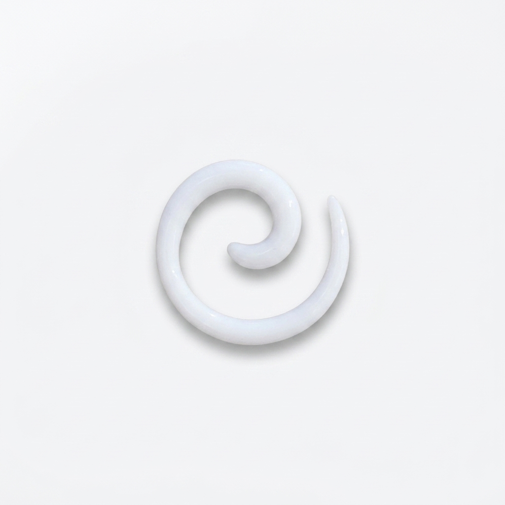 EXPANSORES TAPER ESPIRAL PLASTICO BLANCO
