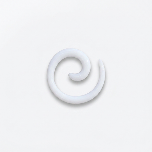 EXPANSORES TAPER ESPIRAL PLASTICO BLANCO