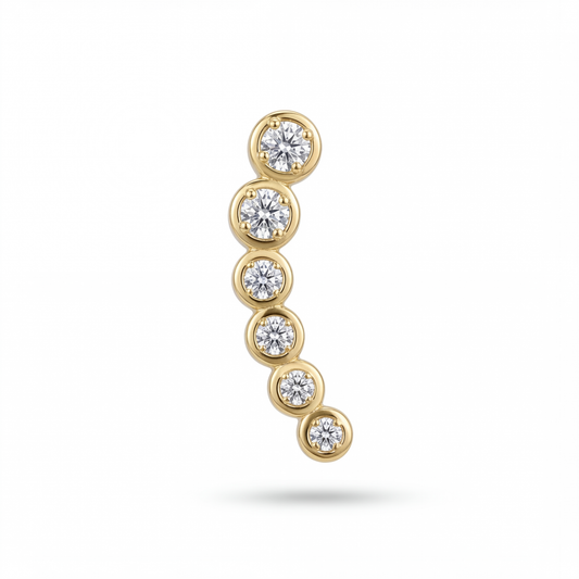 PINZA ORUGA ORO 730 AMARILLO CIRCÓN BLANCO