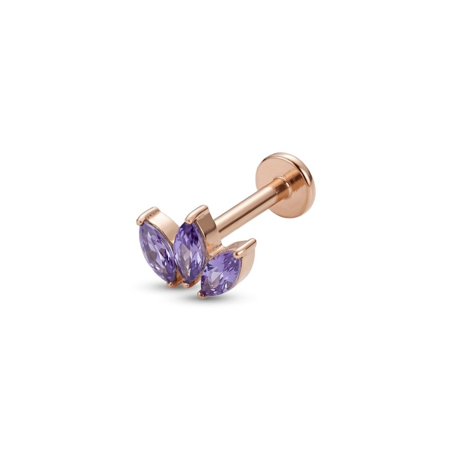 LABRET ZAG TITANIO ROSA CIRCÓN