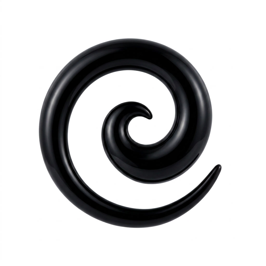 EXPANSORES TAPER ESPIRAL PLASTICO NEGRO