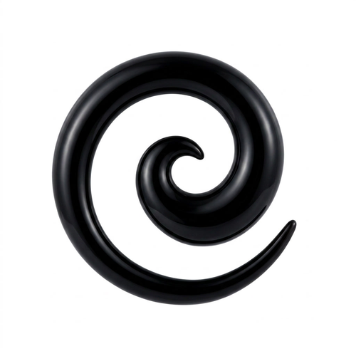 EXPANSORES TAPER ESPIRAL PLASTICO NEGRO