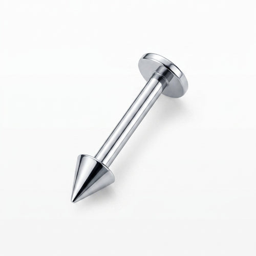 LABRET TUBO RECTO PUNTA TITANIO BLANCO