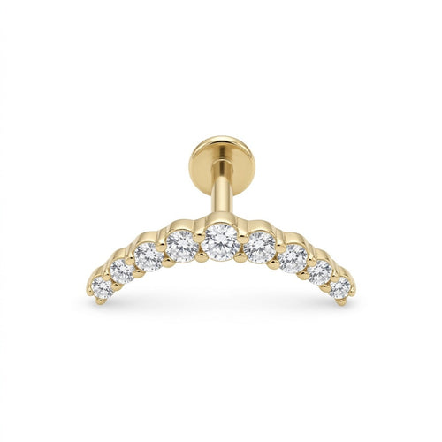 LABRET HELIX AZUCAR 9 TITANIO AMARILLO CIRCÓN