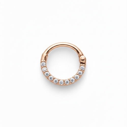LUP CLICKER INVISIBLE RIEL LATERAL ORO 730 ROSA CIRCÓN BLANCO