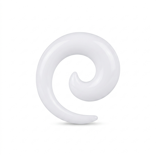 EXPANSORES TAPER ESPIRAL PLASTICO BLANCO