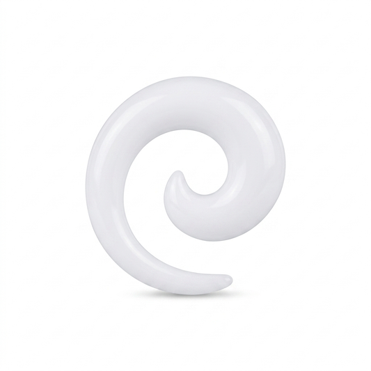 EXPANSORES TAPER ESPIRAL PLASTICO BLANCO