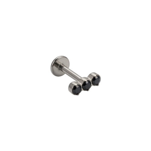 LABRET HELIX AZUCAR 3 TITANIO BLANCO CIRCÓN