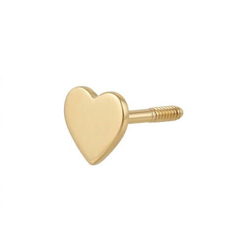 TOP ESTÁNDAR CORAZÓN PLANO LISO ORO 730 AMARILLO