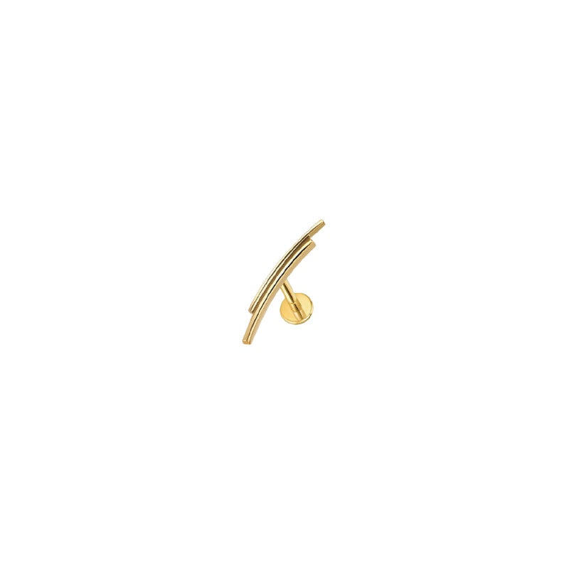 LABRET HELIX FIGURA LISO TITANIO AMARILLO