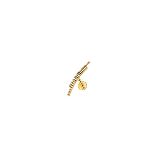 LABRET HELIX FIGURA LISO TITANIO AMARILLO