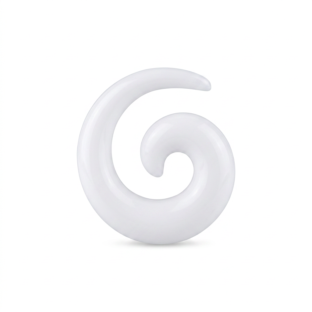 EXPANSORES TAPER ESPIRAL PLASTICO BLANCO