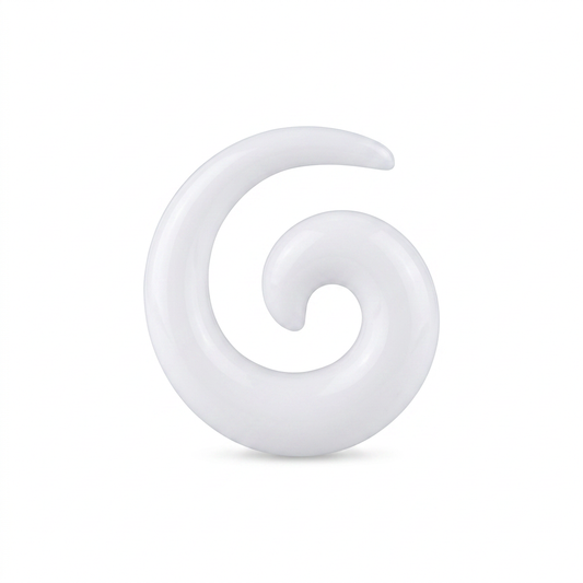EXPANSORES TAPER ESPIRAL PLASTICO BLANCO