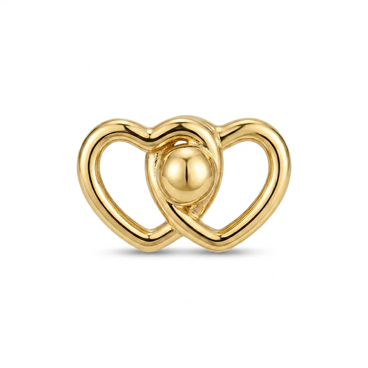 TOP ESTÁNDAR CORAZÓN CONTORNO LISO ORO 730 AMARILLO