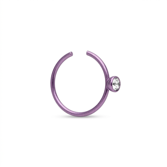 DOT ARO NARIZ, CAJA REDONDA ACERO PURPURA METALICO