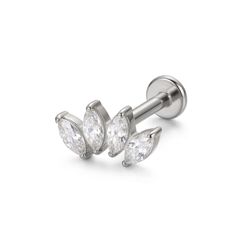 LABRET HELIX RIEL ALETA MARQUIS TITANIO BLANCO CIRCÓN