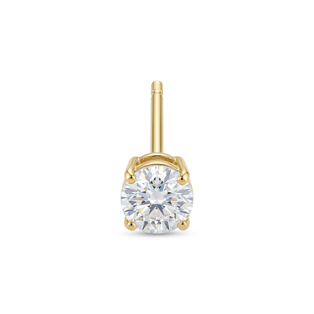 TOP ESTÁNDAR SOLITARIO UÑAS REDONDA ORO 730 AMARILLO CIRCÓN BLANCO