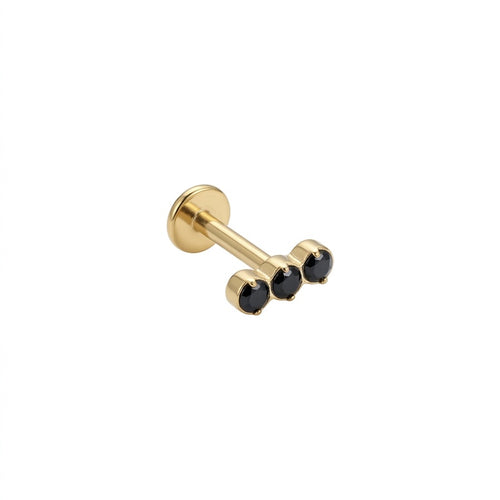 LABRET HELIX AZUCAR 3 TITANIO AMARILLO CIRCÓN