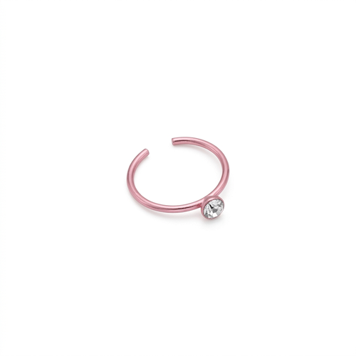 DOT ARO NARIZ, CAJA REDONDA ACERO ROSA METALICO