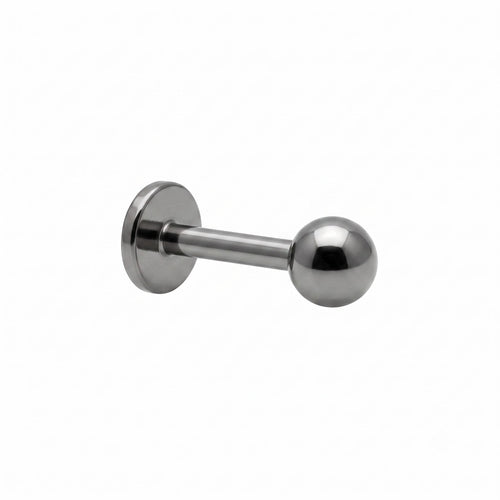 LABRET ESFERA LISA TITANIO BLANCO