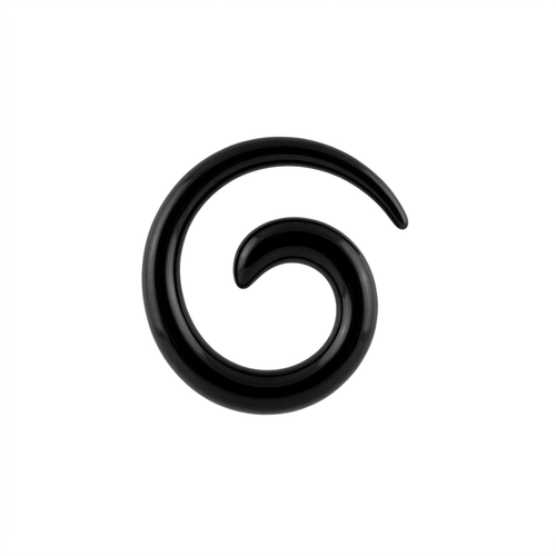 EXPANSORES TAPER ESPIRAL PLASTICO NEGRO
