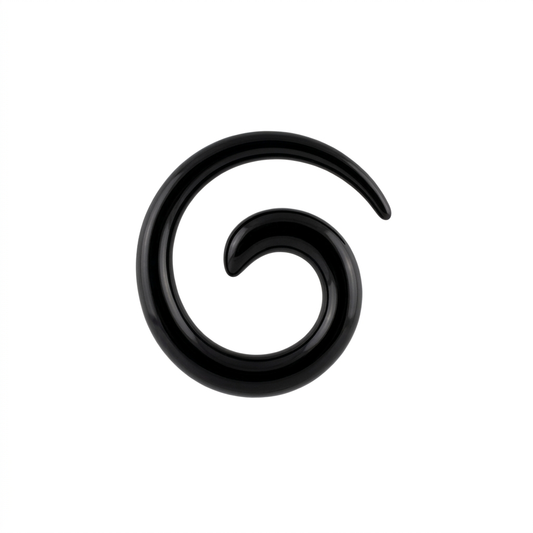 EXPANSORES TAPER ESPIRAL PLASTICO NEGRO