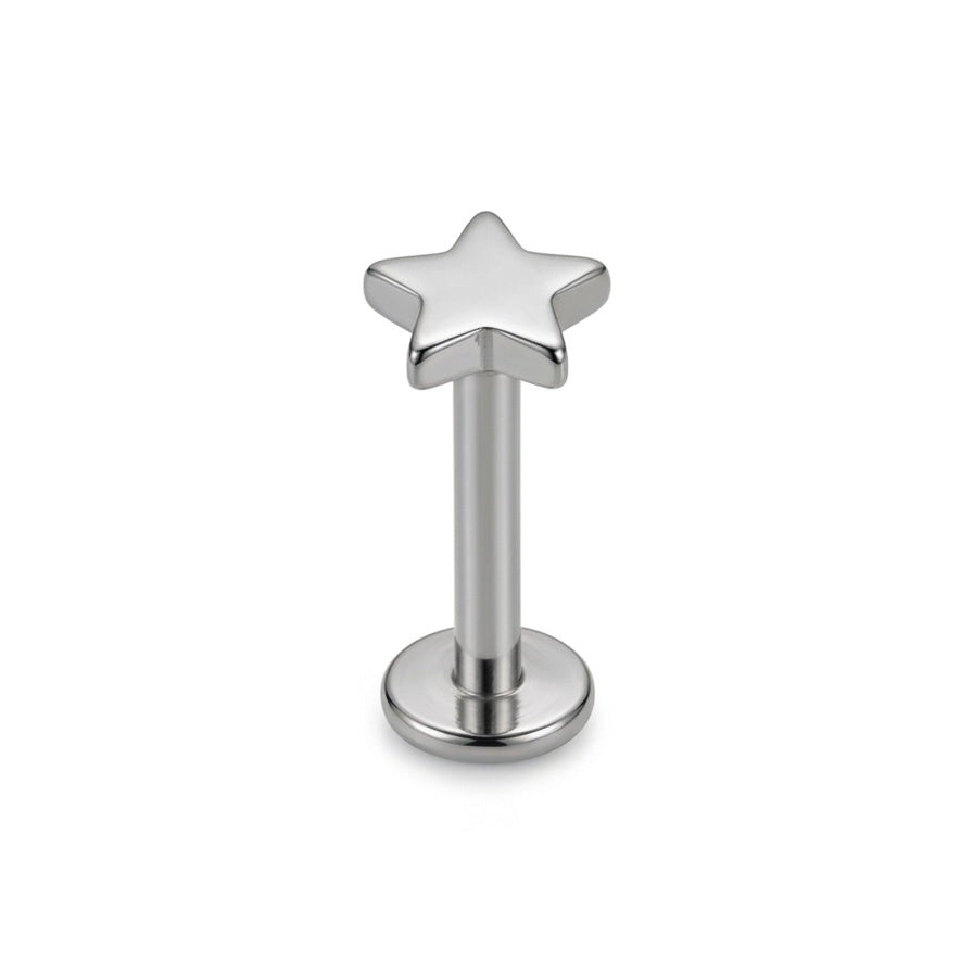 LABRET ESTRELLA TITANIO BLANCO