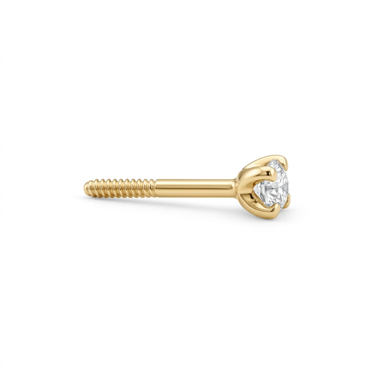TOP ESTÁNDAR SOLITARIO UÑAS REDONDA ORO 730 AMARILLO CIRCÓN BLANCO