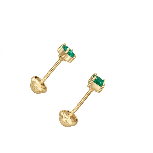 TOPOS SOLITARIO UÑAS REDONDA ORO 750 AMARILLO