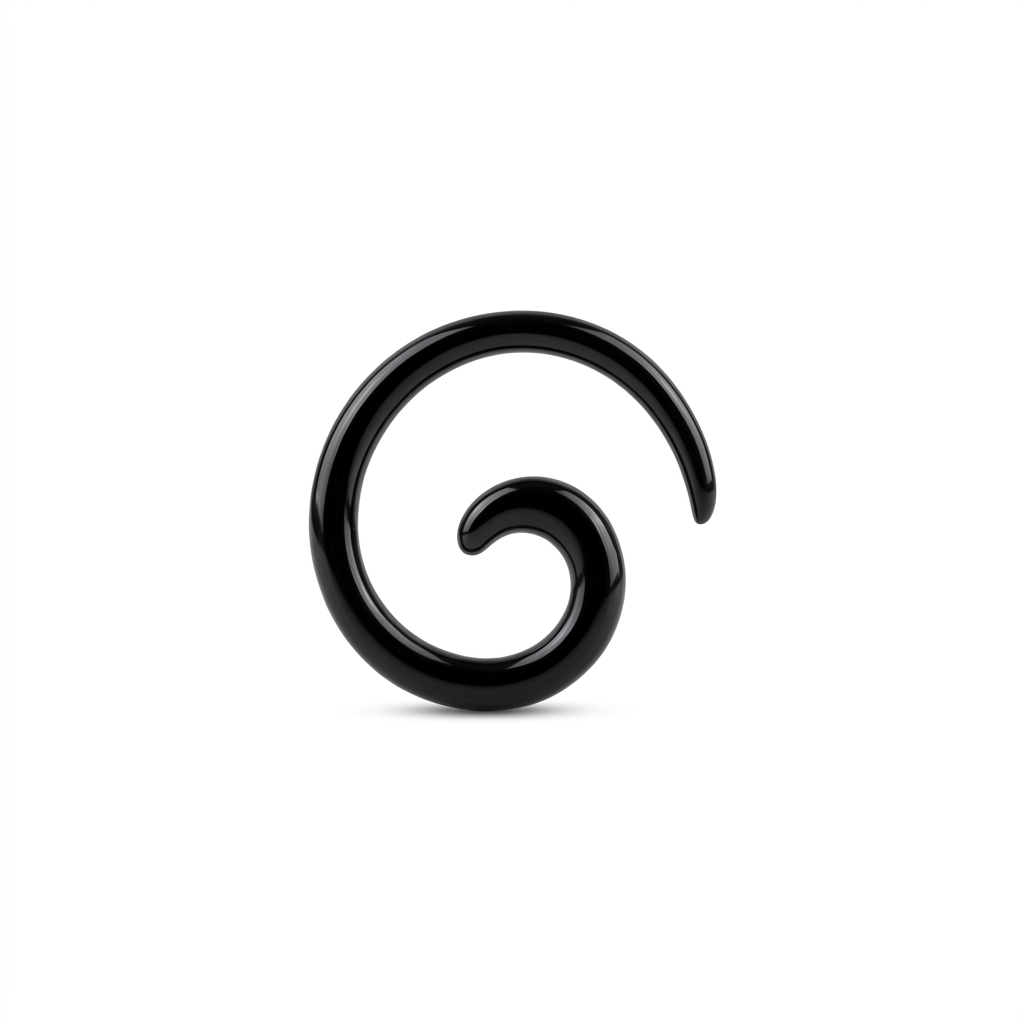 EXPANSORES TAPER ESPIRAL PLASTICO NEGRO